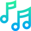 Musical notes icon 64x64