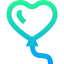 Heart balloon icon 64x64