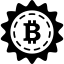 Bitcoin discount commercial symbol icône 64x64