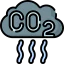 Carbon dioxide icon 64x64