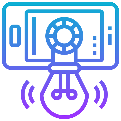Smart lighting icon