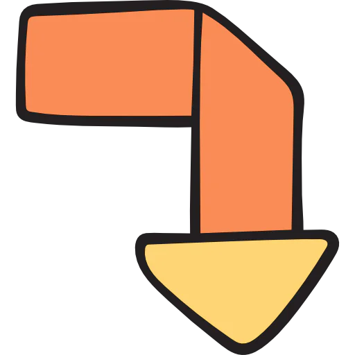 Point down icon