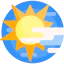 Clouds and sun іконка 64x64