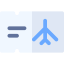 Airplane ticket icon 64x64