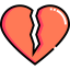 Broken heart icon 64x64