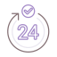 24 hours support icon 64x64