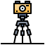 Camera tripod ícone 64x64