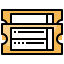 Movie ticket icon 64x64