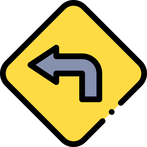 Turn left icon