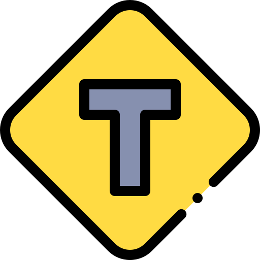 T junction icon