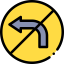 No turn left Ikona 64x64