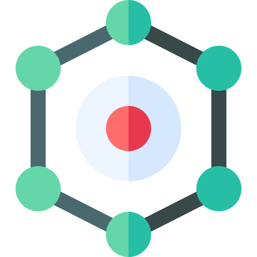 Molecular structure icon