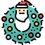 Christmas wreath icon 64x64