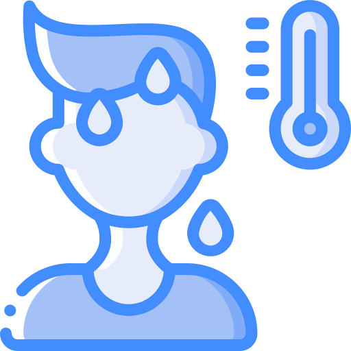 High temperature icon