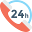 24 hours アイコン 64x64