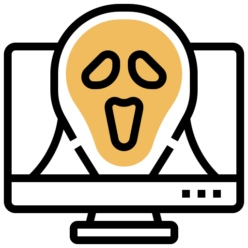 Cyber attack icon