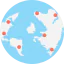 Earth globe icon 64x64