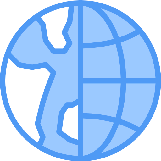 Globe grid icon