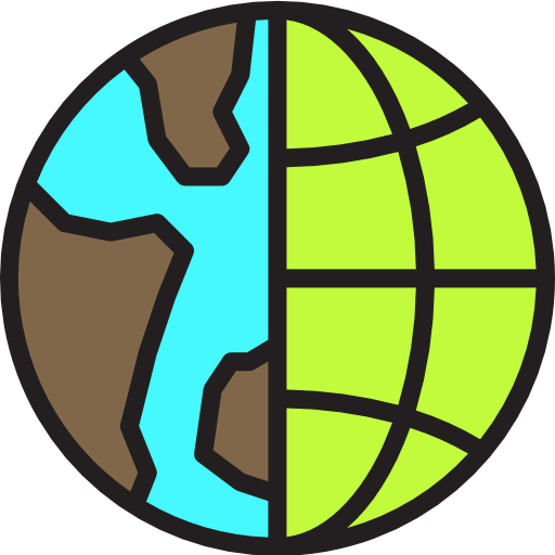 Globe grid icon