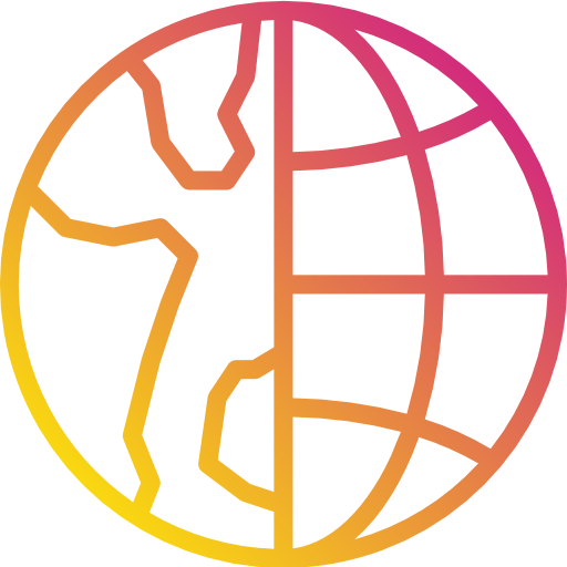 Globe grid icon