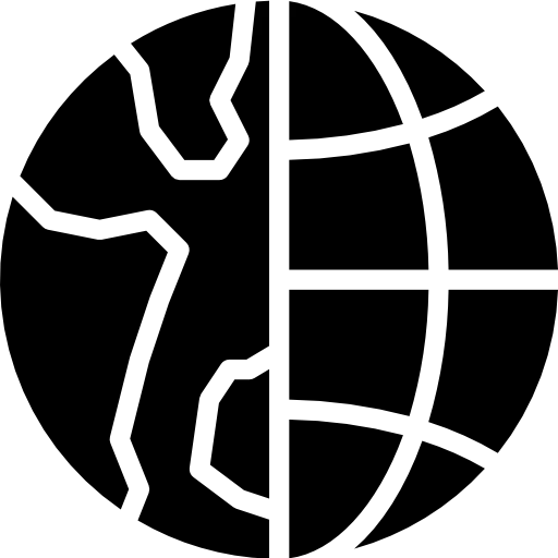 Globe grid icon