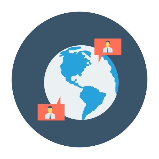 World map icon