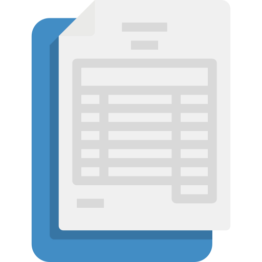 Bank statement icon