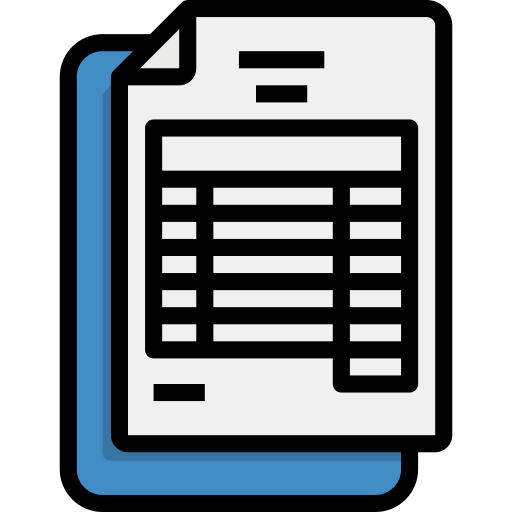 Bank statement icon