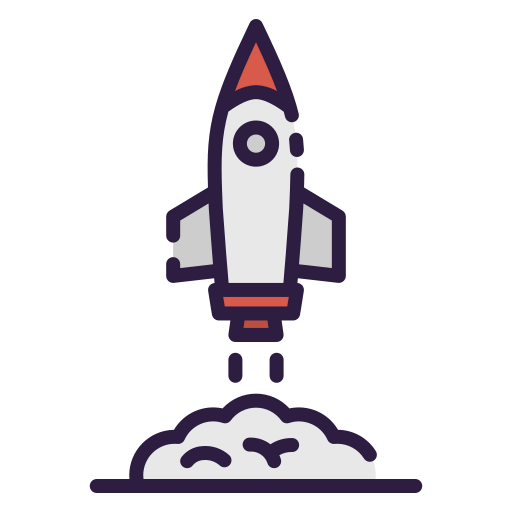 Rocket launch icon