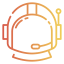 Astronaut helmet icon 64x64