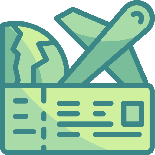 Plane ticket icon