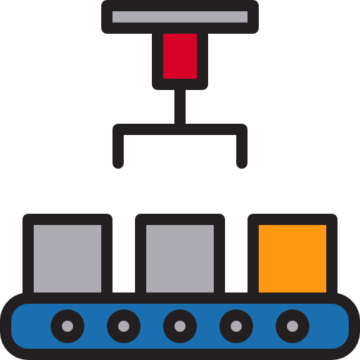 Crane machine icon