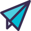 Paper plane icon 64x64