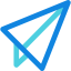 Paper plane icon 64x64