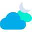 Cloudy night icon 64x64
