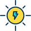 Sun energy icon 64x64