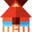 Stilt house icon 64x64