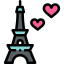 Eiffel tower icon 64x64