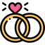 Wedding rings icon 64x64