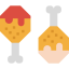 Chicken leg ícono 64x64