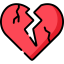 Broken heart icon 64x64
