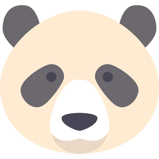 Panda bear icon