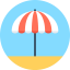 Sun umbrella icon 64x64