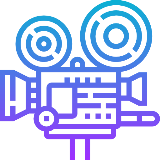 Cinema camera icon