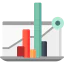 Bar chart 图标 64x64