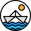 Paper boat Symbol 64x64
