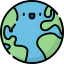 Earth globe icon 64x64