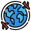 Worldwide shipping icon 64x64
