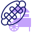 Hotdog sandwich icon 64x64