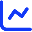 Line chart Symbol 64x64